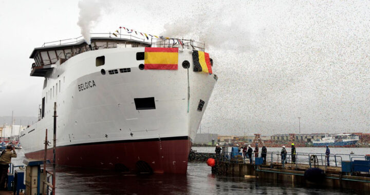 Botadura do Buque Oceanográfico Belgica – Febrero 2020